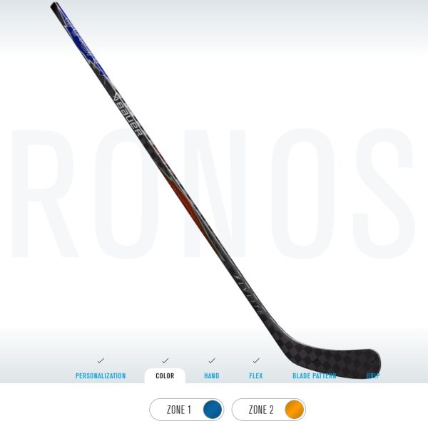 Bauer Vapor Flylite Elite Custom SR 77 P92M Blue Orange - Afbeelding 3