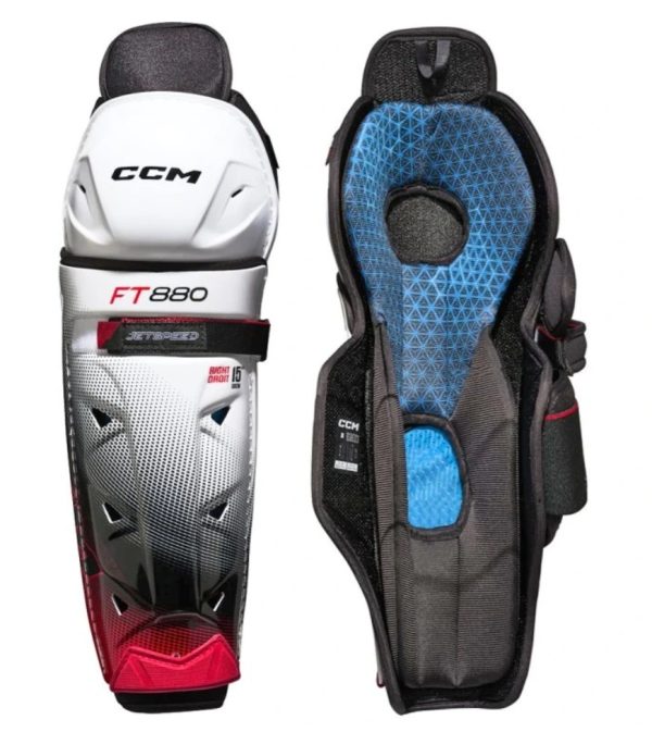 CCM SG Jetspeed FT880 Shin guards Sr - Afbeelding 4