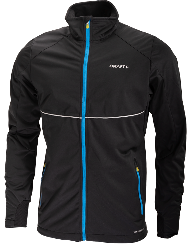 Craft PXC Light Softshell Jacket Black/Iron Maat XXL