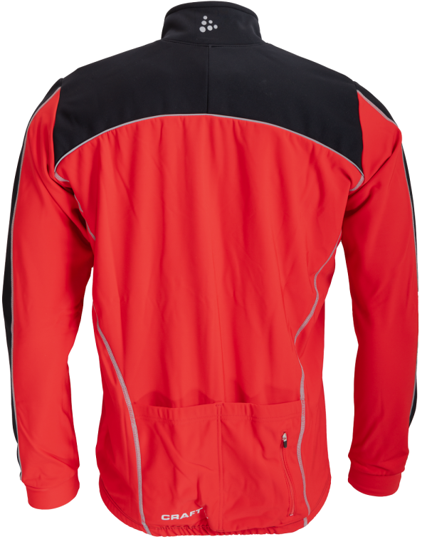 Craft Thermo Windstopper Jacket Black/Red Maat XL - Afbeelding 2