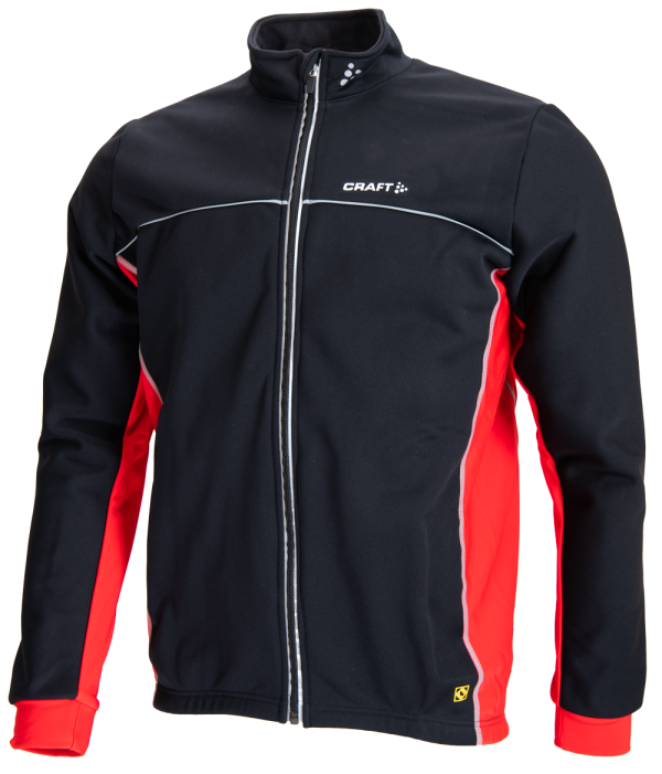 Craft Thermo Windstopper Jacket Black/Red Maat XL