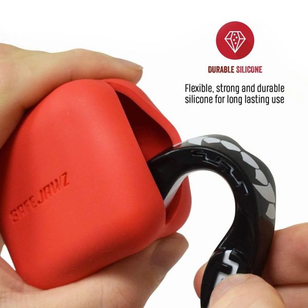 SafeJawz Premium Siliconen Bitjes Case Rood - Afbeelding 2