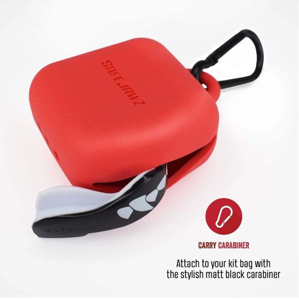 SafeJawz Premium Siliconen Bitjes Case Rood - Afbeelding 3