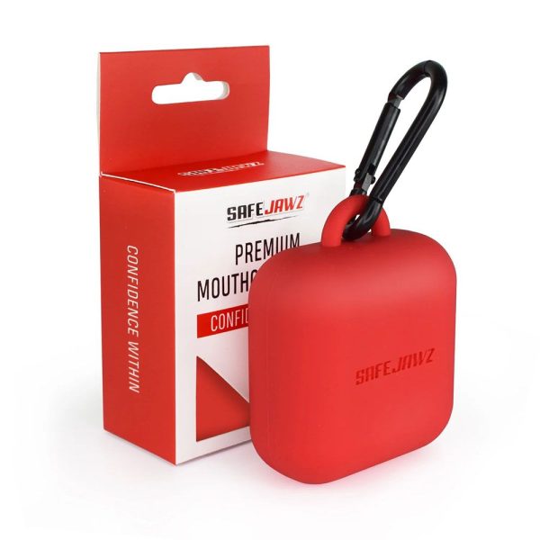 SafeJawz Premium Siliconen Bitjes Case Rood