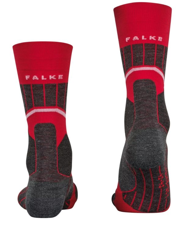 Falke SC1 Heren Skate Sock Lipstick Red Mix - Afbeelding 3