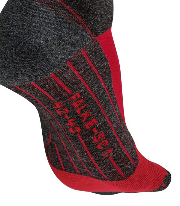 Falke SC1 Heren Skate Sock Lipstick Red Mix - Afbeelding 5
