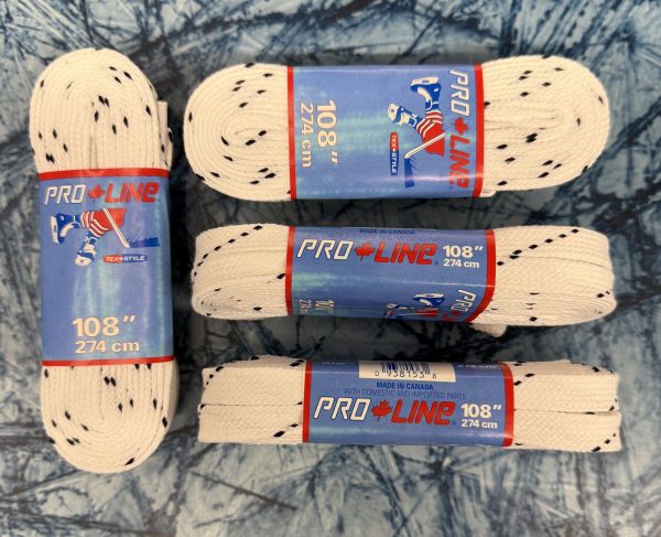 Bauer / TexStyle Non Wax White Hockey Laces - Afbeelding 5