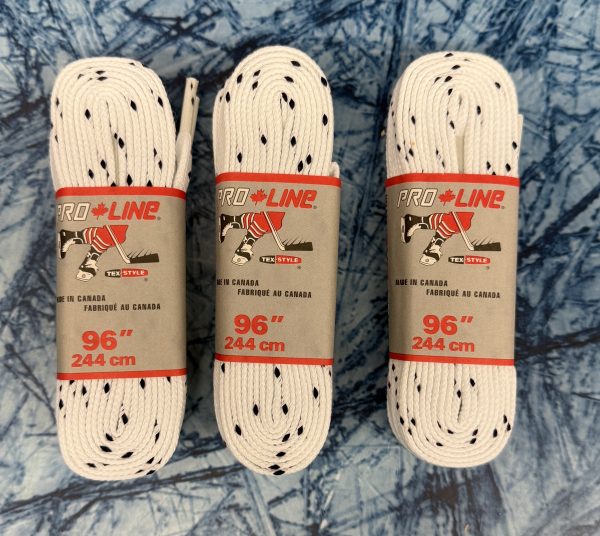 Bauer / TexStyle Non Wax White Hockey Laces - Afbeelding 4