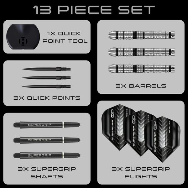 Harrows Supergrip Tapered Quick Point 90% - Afbeelding 2